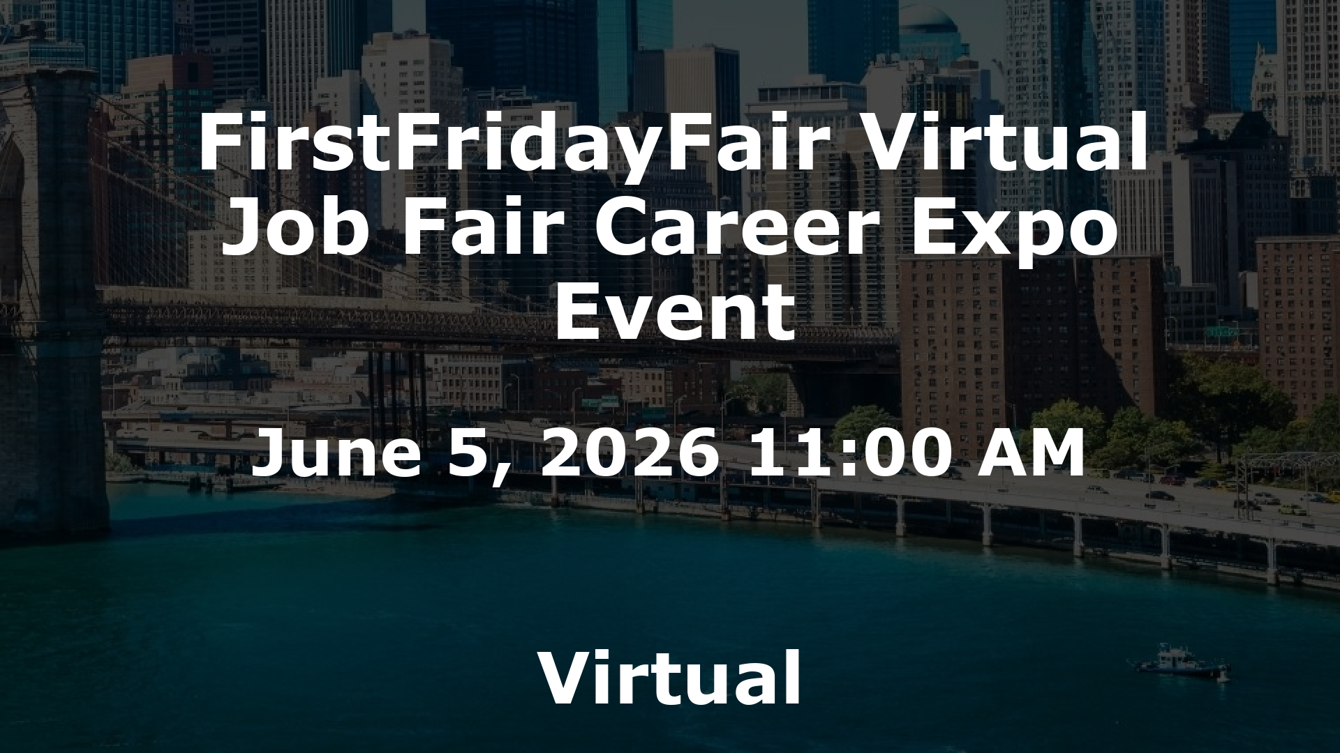 FirstFridayFair Virtual Job Fair Career Expo Event event image
